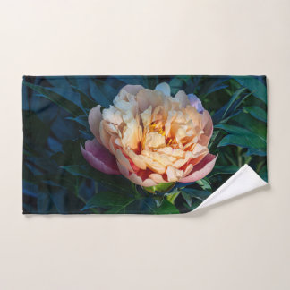 Perzik Pioen, Bloem Fotografie Bad Handdoek