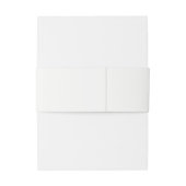 Perzik Pioen Bruiloft Uitnodiging Belly Bands Uitnodigingen Wikkel (Achterkant Voorbeeld)