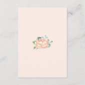 Perzik Pioen Trouw Wensput Kaarten (Achterkant)