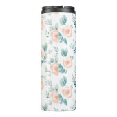 Perzik Pioenen Spring Floral Thermosbeker (Achterkant)