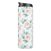 Perzik Pioenen Spring Floral Thermosbeker (Geroteerd rechts)