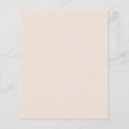 Perzik Pioenrozen Salie Bloem Budget Bruiloft (Achterkant)