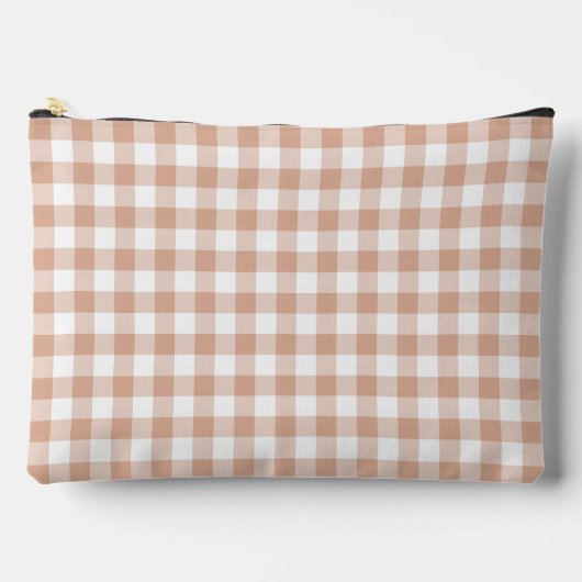 Perzik Plaid Gingham Retro Kleur Etui (Voorkant)