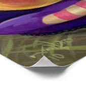 Perzik, plum, pear Art Print fantasy fruit fee (Hoek)