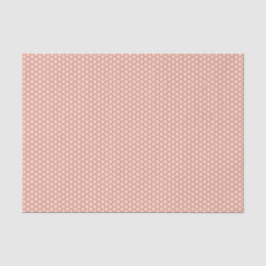 Perzik polka dots tissue papier