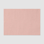 Perzik polka stippen tissue papier (Voorkant)