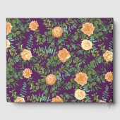 Perzik & Pruim Paarse Pioen & Roze Bloemige Bruilo Gastenboek (Achterkant)