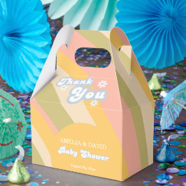 Perzik Retro Favoriet Box Modern Bedankdoosjes