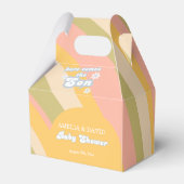 Perzik Retro Favoriet Box Modern Bedankdoosjes (Achterkant)