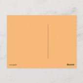 Perzik Retro wit bloeiend Roos Briefkaart (Achterkant)