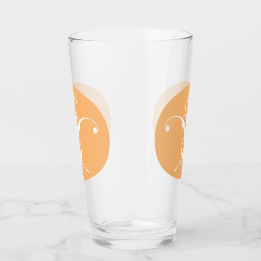 Perzik Retro wit bloeiend Roos Glas (Links)