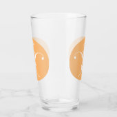 Perzik Retro wit bloeiend Roos Glas (Rechts)