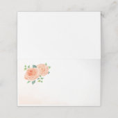 Perzik Roos Blank Plaats Kaarten Plaatskaartje (Buitenkant ongevouwen)