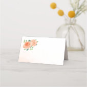 Perzik Roos Blank Plaats Kaarten Plaatskaartje (Voorkant)