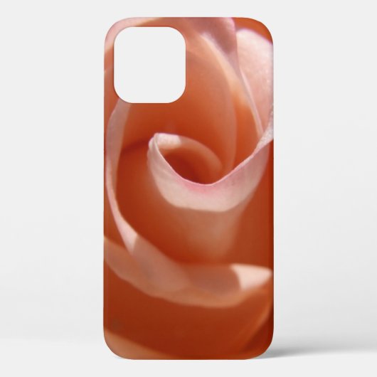 Perzik Roos Bloemblaadjes Hoesje (Achterkant)