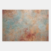 Perzik Roos Bloemen Vrijgezellenfeest bruiloft Inpakpapier Vel (Voorkant 2)