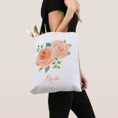 Perzik Roos Bridal Tote Bag (Dichtbij)