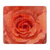 Perzik roos decoratieve glassnijplank snijplank (Voorkant)