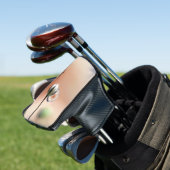 Perzik Roos Droplet Gepersonaliseerde Golf Head Ho Golfheadcover (Insitu)