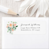 Perzik Roos Floral Retour Adres Label V3 2 (Insitu)