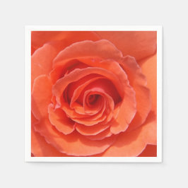 Perzik roos papieren servetten