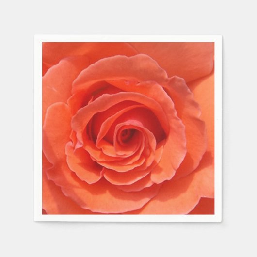 Perzik roos papieren servetten (Voorkant)