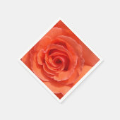 Perzik roos papieren servetten (Hoek)