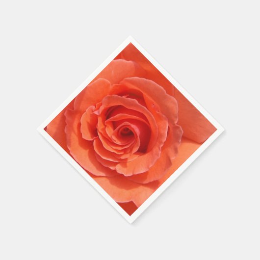 Perzik roos papieren servetten (Hoek)