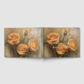 Perzik Roos Romantische bruiloft Bloemen Gastenboek (Volledig)