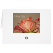 Perzik Roos Stijlvolle Kaart (Achterkant Horizontaal)