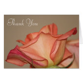 Perzik Roos Stijlvolle Kaart (Voorkant Horizontaal)