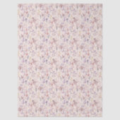 Perzik Roze Aquarel Wilde Bloem Decoupage Tissuepapier (Voorkant)
