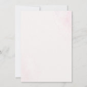 Perzik & Roze Bloemen Goud Design Islamitische bru Kaart (Achterkant)