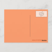 Perzik roze blush roos briefkaart (Achterkant)