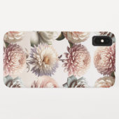 Perzik Roze Crème Witte Bloemen Bloem Case-Mate iPhone Case (Achterkant (horizontaal))