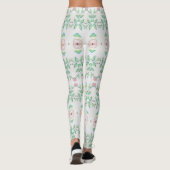 Perzik Roze en Groen Leggings (Achterkant)
