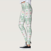 Perzik Roze en Groen Leggings (Links)