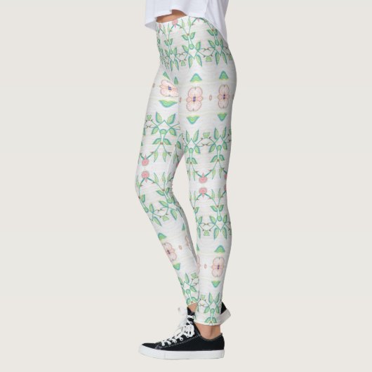 Perzik Roze en Groen Leggings (Links)