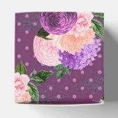 Perzik Roze en Lavendel Paarse Bloem Bedankdoosjes (Bovenkant)