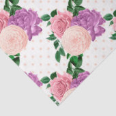 Perzik, Roze en Lavendel Reeks Ontwerp 12 Tissuepapier (Detail)