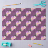 Perzik, Roze en Lavendel Reeks Ontwerp 15 Tissuepapier (Craft)