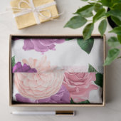 Perzik, Roze en Lavendel Reeks Ontwerp 1 Tissuepapier (Geschenk)
