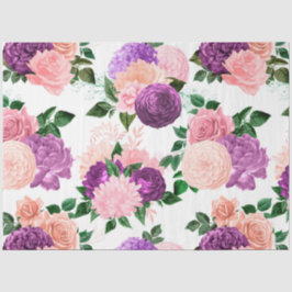 Perzik, Roze en Lavendel Reeks Ontwerp 1 Tissuepapier