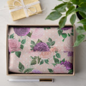 Perzik, Roze en Lavendel Reeks Ontwerp 3 Tissuepapier (Geschenk)