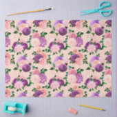 Perzik, Roze en Lavendel Reeks Ontwerp 3 Tissuepapier (Craft)
