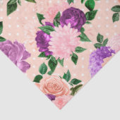 Perzik, Roze en Lavendel Reeks Ontwerp 3 Tissuepapier (Detail)