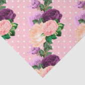 Perzik, Roze en Lavendel Reeks Ontwerp 8 Tissuepapier (Detail)