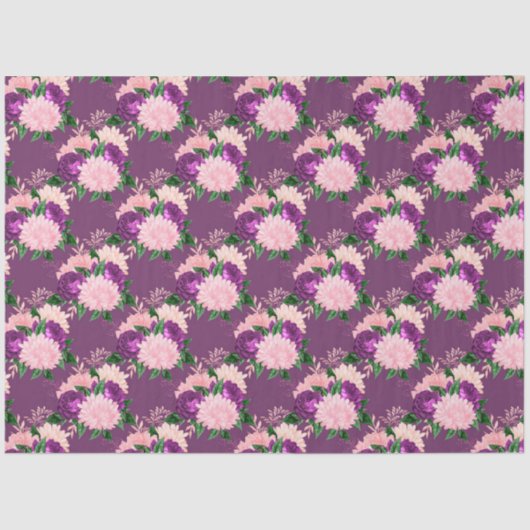 Perzik, Roze en Lavendel Serie Design 9 Tissuepapier (Voorkant)