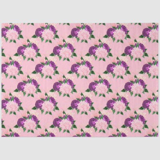 Perzik, Roze en Lavendel Serie Ontwerp 11 Tissuepapier (Voorkant)