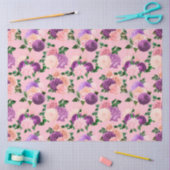 Perzik, Roze en Lavendel Serie Ontwerp 5 Tissuepapier (Craft)